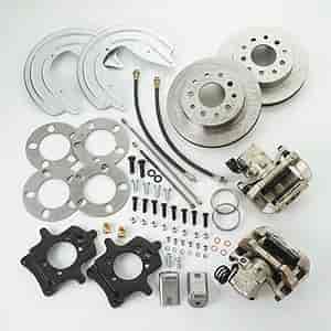 Single Piston Rear Disc Brake Conversion Kit For GM 10- & 12-Bolt Non-Staggered Shocks & Non-C-clip Axles