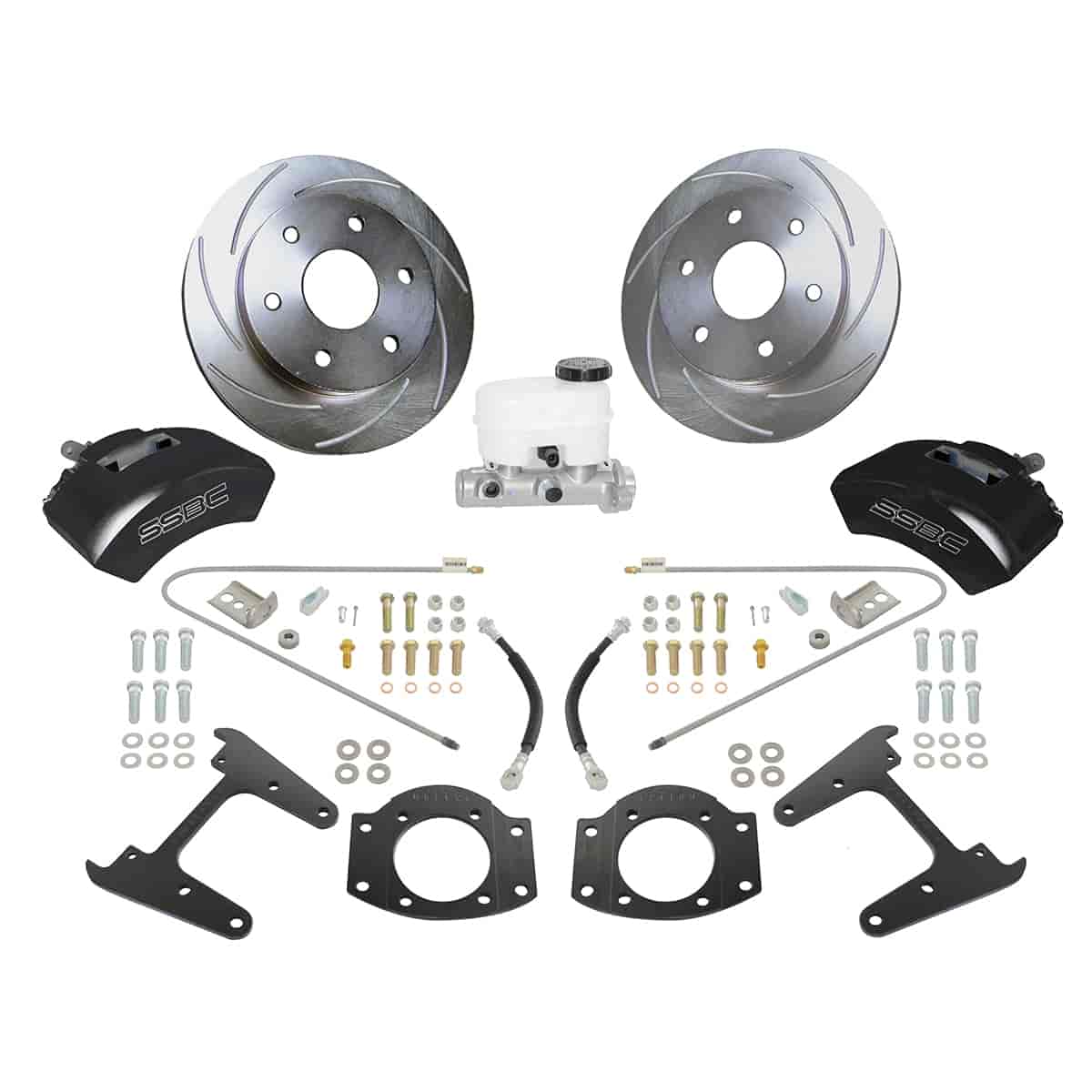 Super TKR1 Single-Piston Rear Drum to Disc Brake Conversion Kit 1988-00 GM (See applications in More Details)