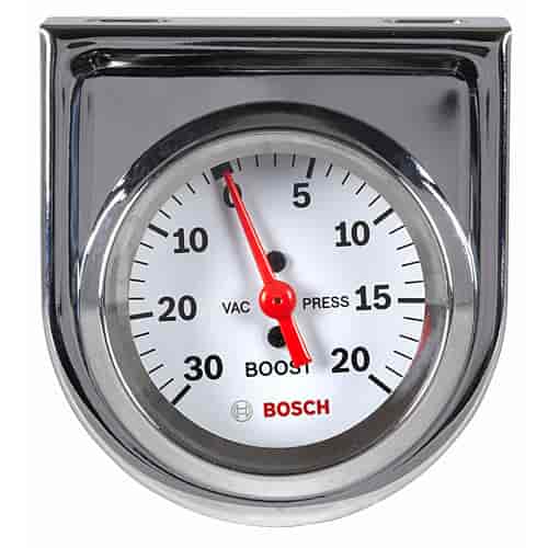 Mechanical Vacuum/Boost Gauge 2" White Dial Face