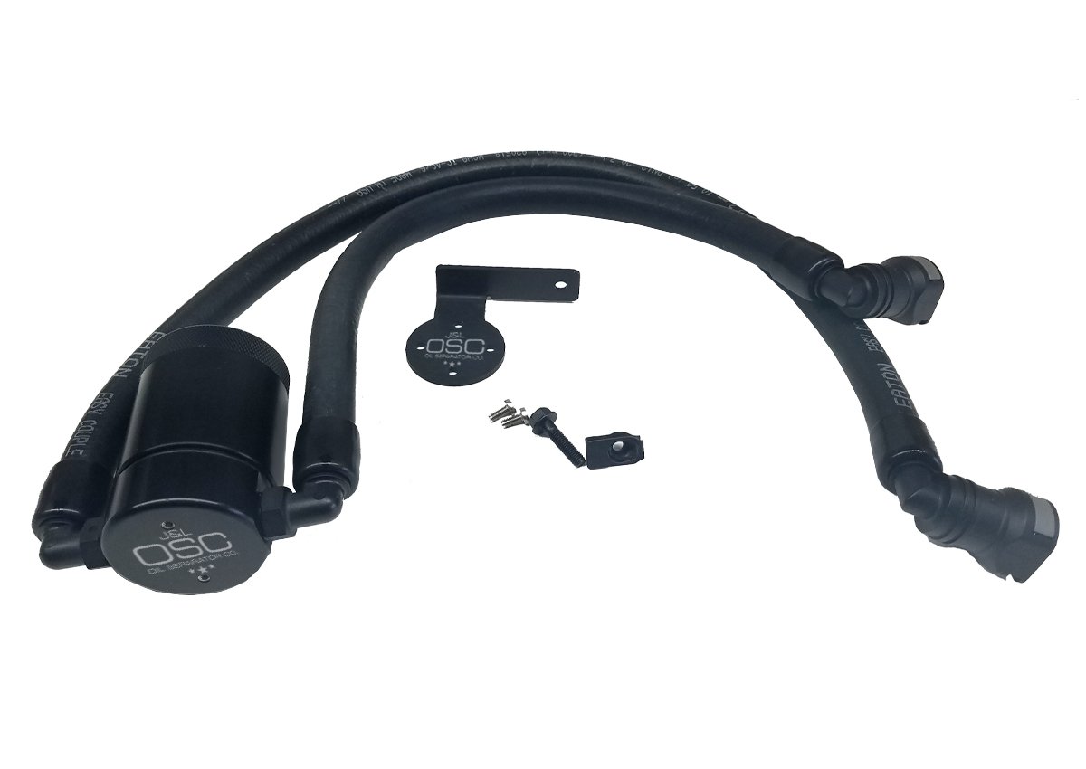 Oil Separator 3.0, Driver Side, Black Anodized [2011-2017 Ford F-150 5.0L/6.2L/SVT Raptor with/without Roush Supercharger]