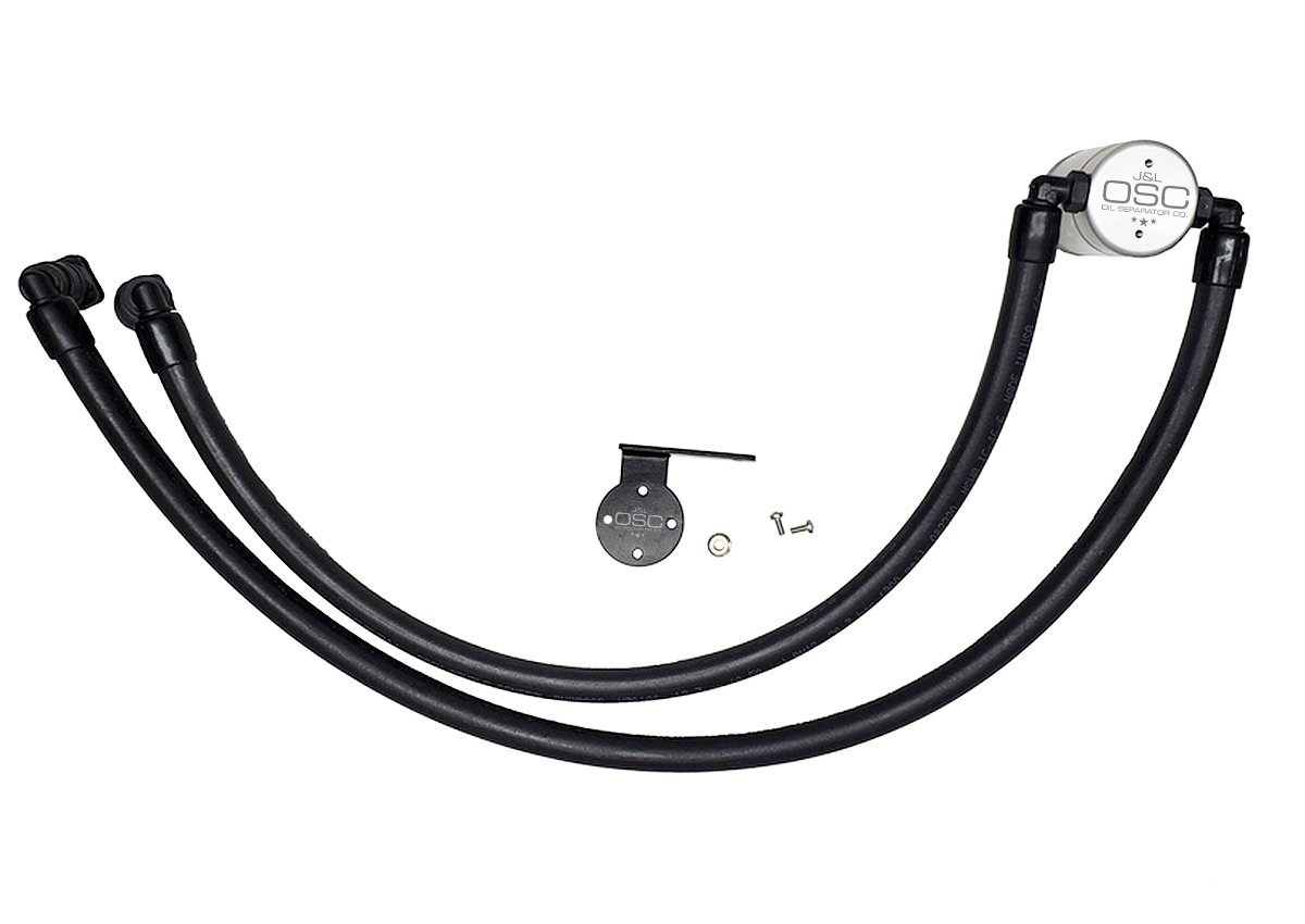 Oil Separator 3.0 Passenger Side, Clear Anodized [Fits Select Ford F-250/F-350 6.2L/7.3L]