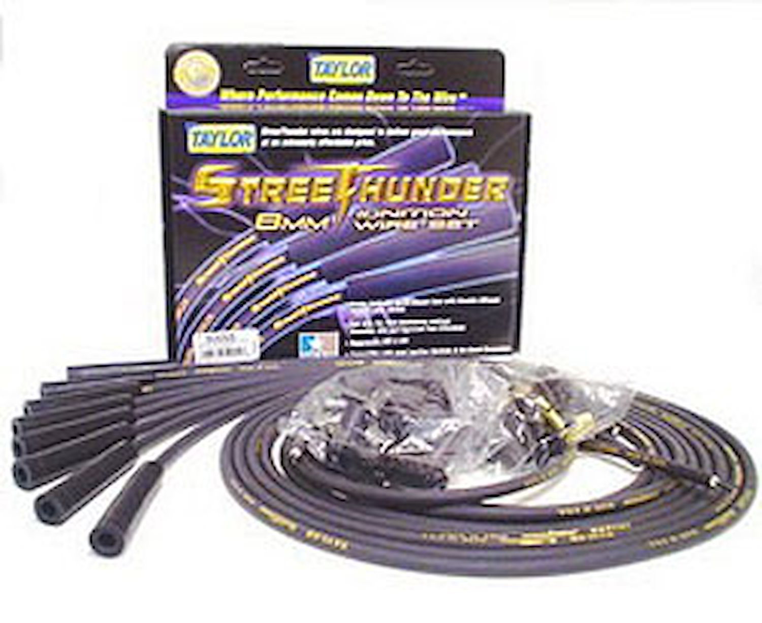 Street Thunder 8mm Spark Plug Wires Universal 8-Cylinder