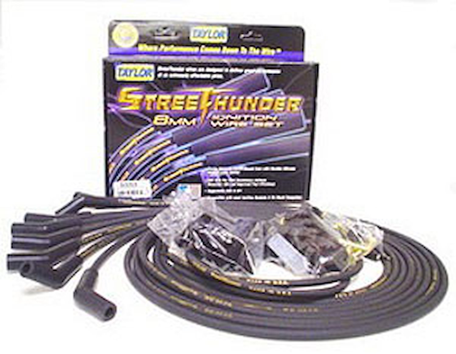 Street Thunder 8mm Spark Plug Wires 1984-1988 Ford Thunderbird 5.0L