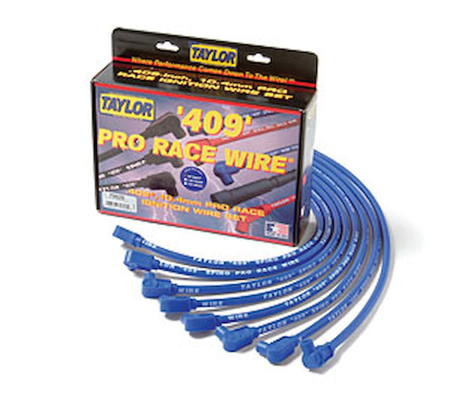409 Pro Race 10.4MM Spark Plug Wires Small Block Chevy (Over Valve Covers)