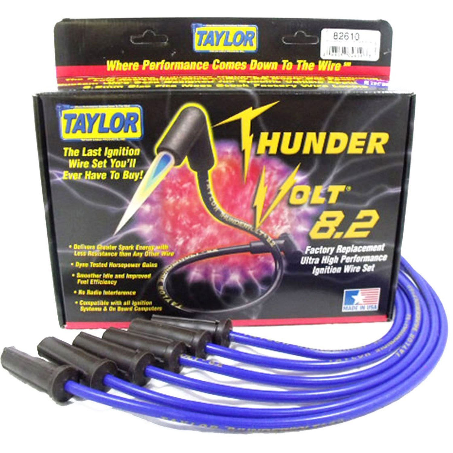 ThunderVolt 8.2mm Spark Plug Wires 1996-2009 GM 3.8L V6 Engines