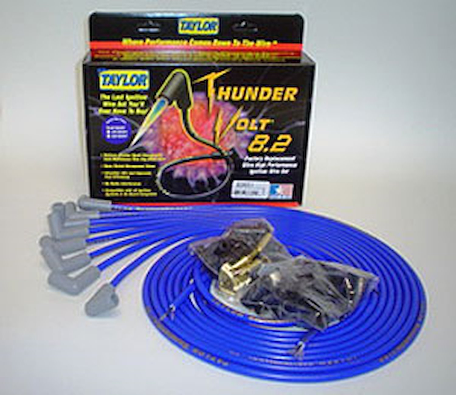 ThunderVolt 8.2mm Spark Plug Wires Universal Fit, 8-Cylinder