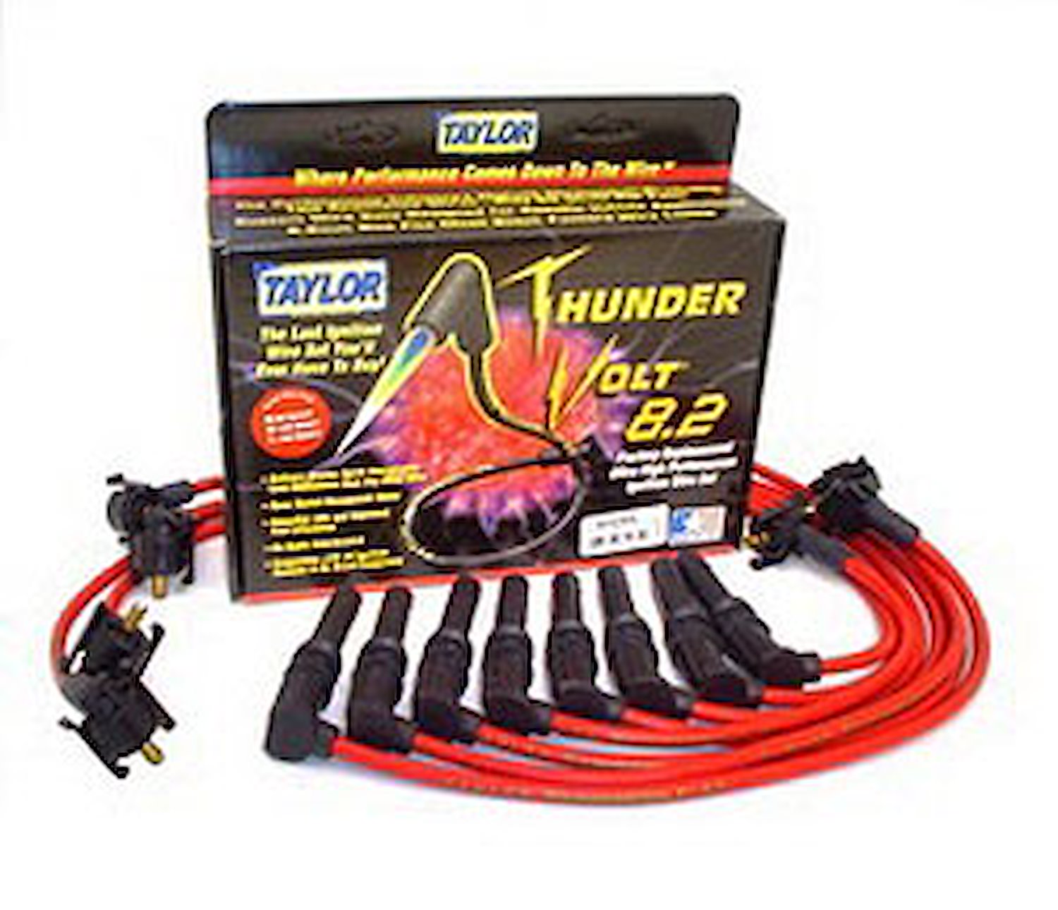 ThunderVolt 8.2mm Spark Plug Wires 1994-98 Ford Thunderbird/Mercury Cougar 4.6L (SOHC)