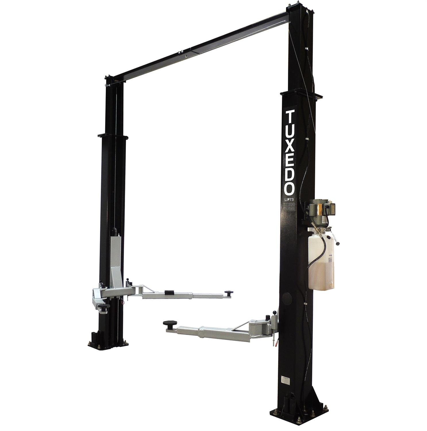 Light-Duty 2-Post Asymmetrical Automotive Lift with 9,000 lbs. Lifting Capacity with Clear Floor