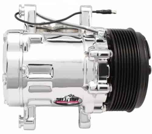 A/C Compressor Sanden Style SD7 8-Groove - Polished