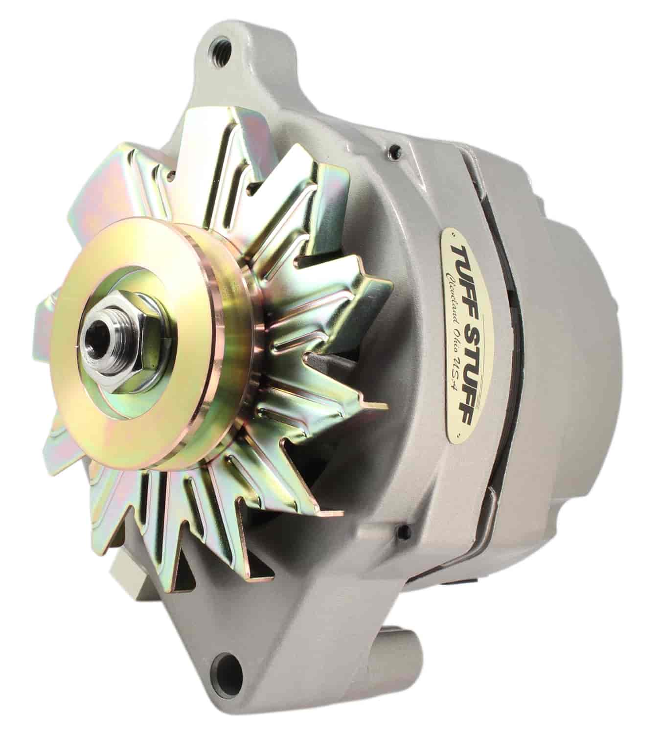 Ford 100 amp Alternator Natural (As Cast) Finish smooth back 1-wire