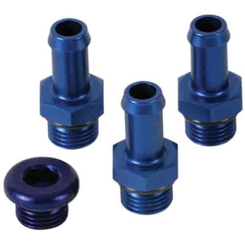 FPR 1200 Fitting Kit -06 AN ORB to 10mm (3/8" ) Hose Barb