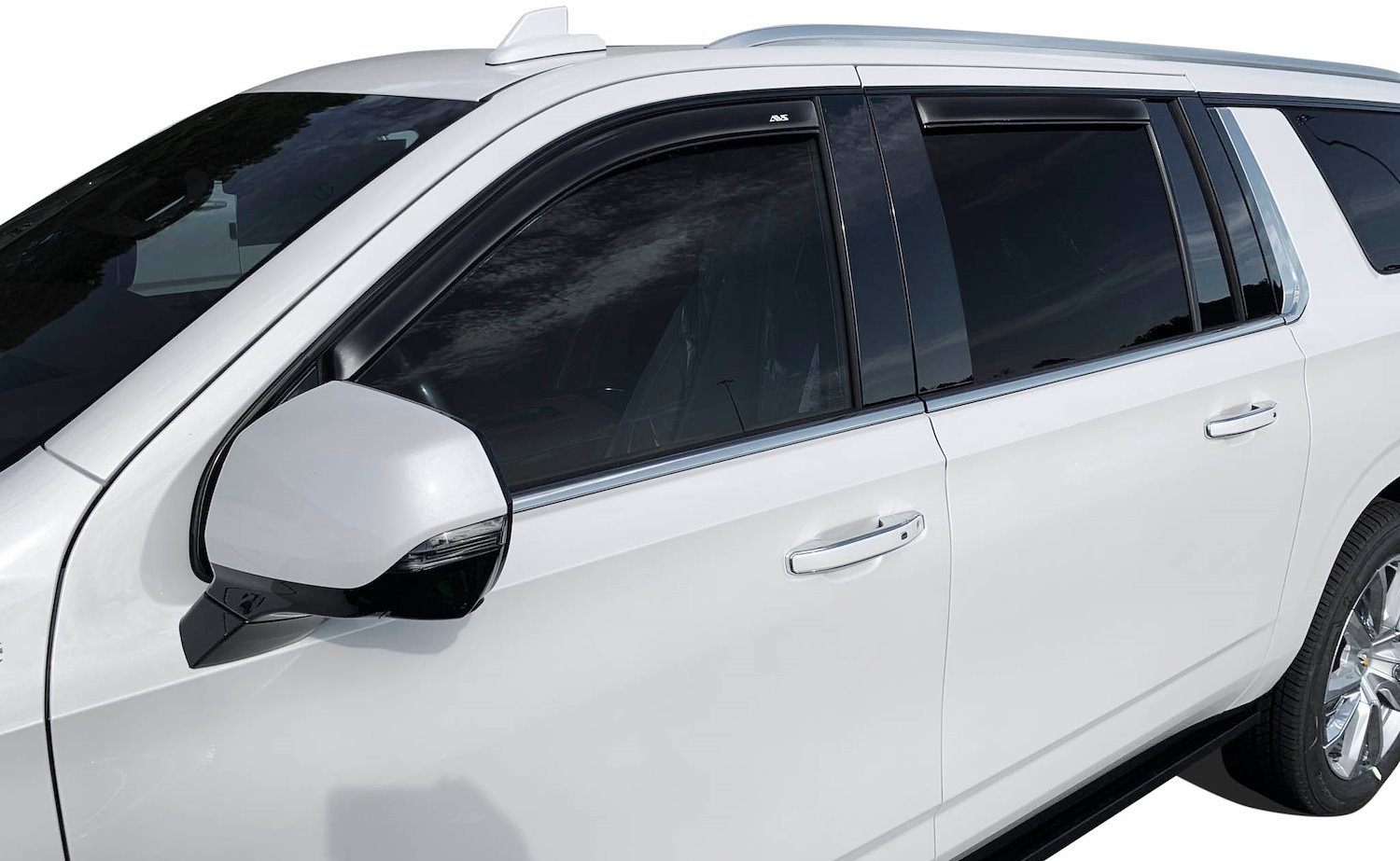 In-Channel Side Window Deflectors Chevrolet Suburban, GMC Yukon XL, Cadillac Escalade ESV