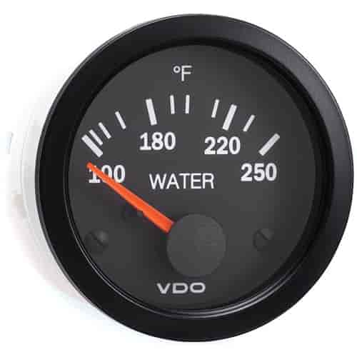 Vision Water Temperature Gauge With VDO Sender and Metric Thread Adapters