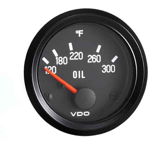 Cockpit 300 F Oil Temperature Gauge with VDO Sender and Metric Thread Adapters