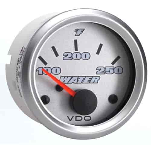 Vision Silverstone 250 F Temperature Gauge with VDO Sender and Metric Thread Adapters