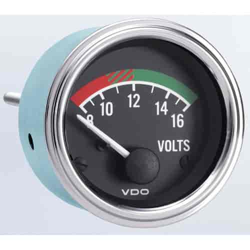 Series 1 Voltmeter with Colorband 2-1/16" electrical