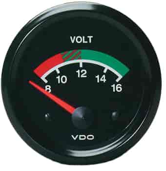 ProCockpit 2-5/8 in. Electrical Voltmeter 8-16 Volts