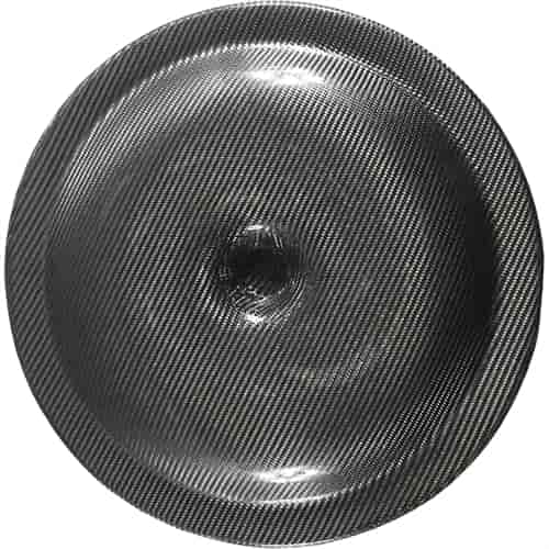 Carbon Fiber Air Cleaner Lid 14 in. Silver