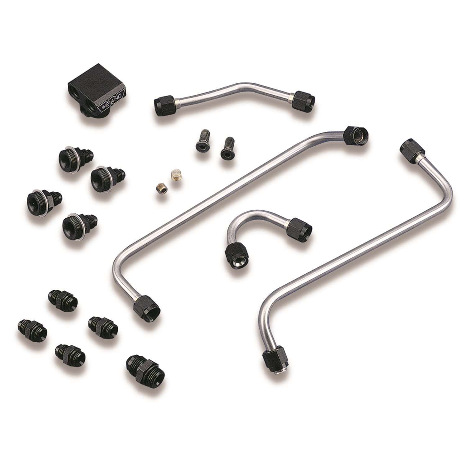 Dual Fuel Line Kit For Use With Weiand 925-7163(P) Adapter