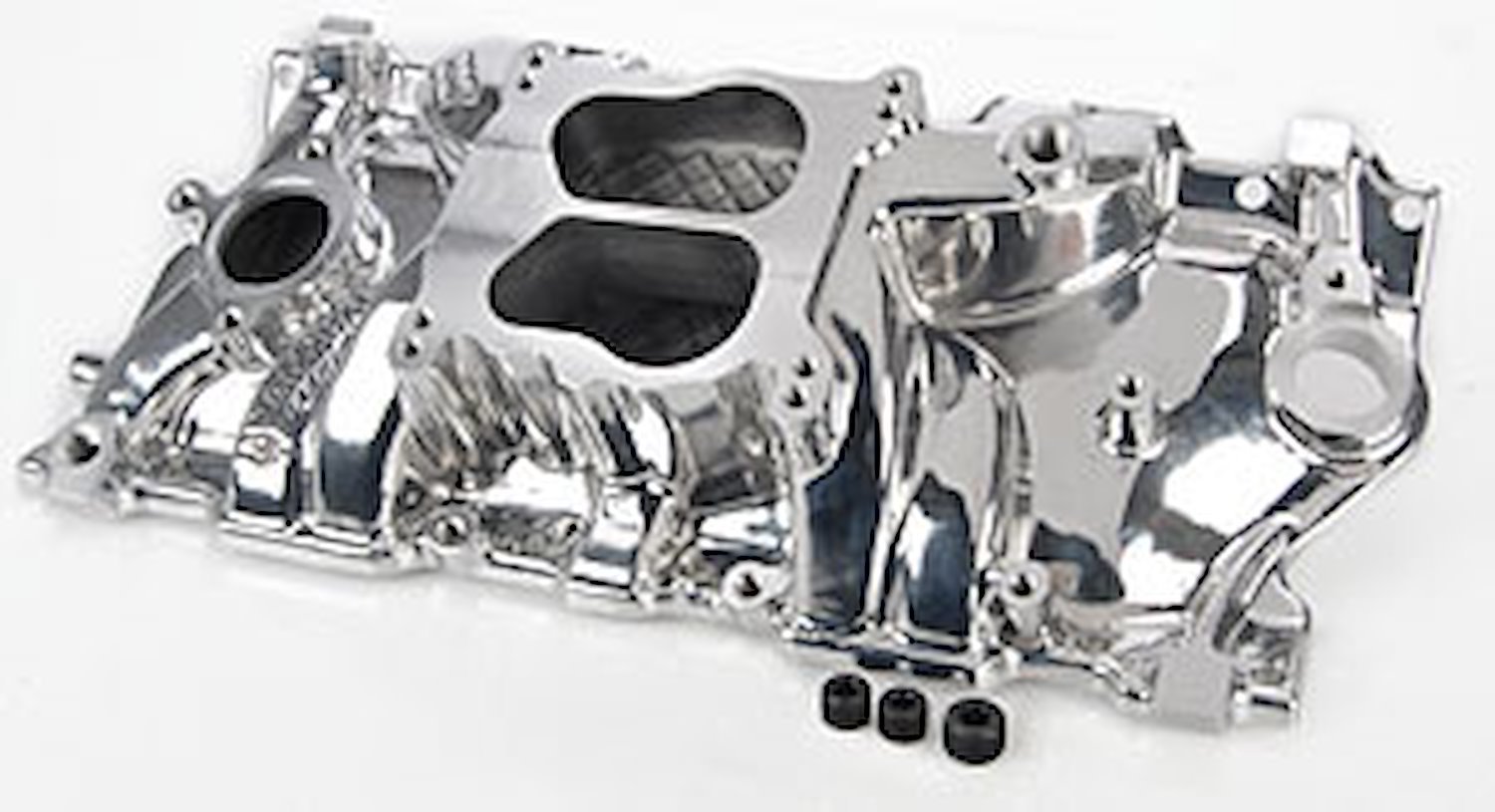 Street Warrior Aluminum Intake Manifold Small Block Chevy 262-400 with 1987-Up Aluminum Heads