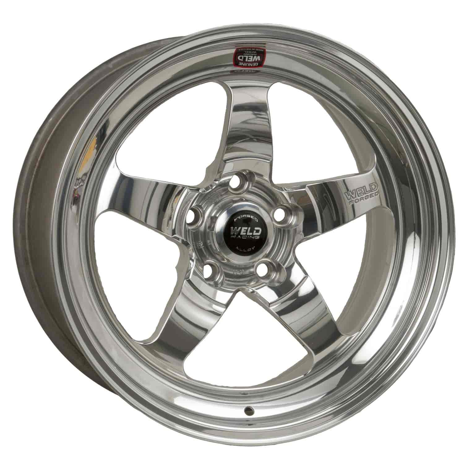 RT-S Series Wheel Size: 17" x 5" Bolt Circle: 5 x 115mm Rear Spacing: 2.20" Polished
