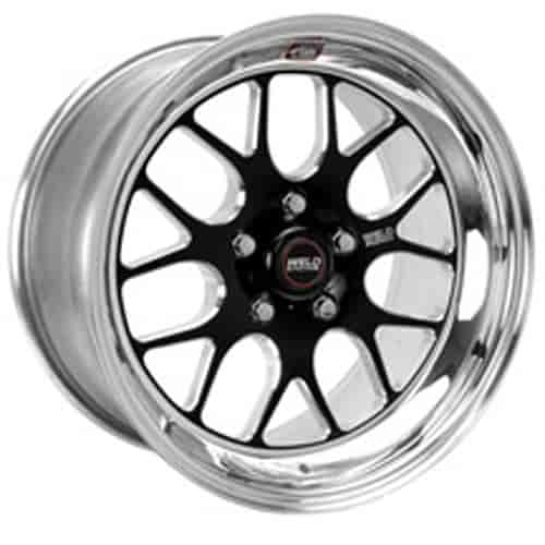17x10.5 S77 Blk Ctr 5X4.5 7.4BS 42mm O/S low