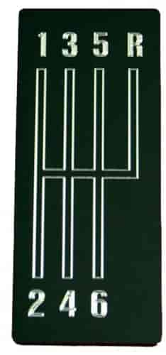 Shift Pattern Plate 1968-72 Chevelle/El Camino/Monte Carlo