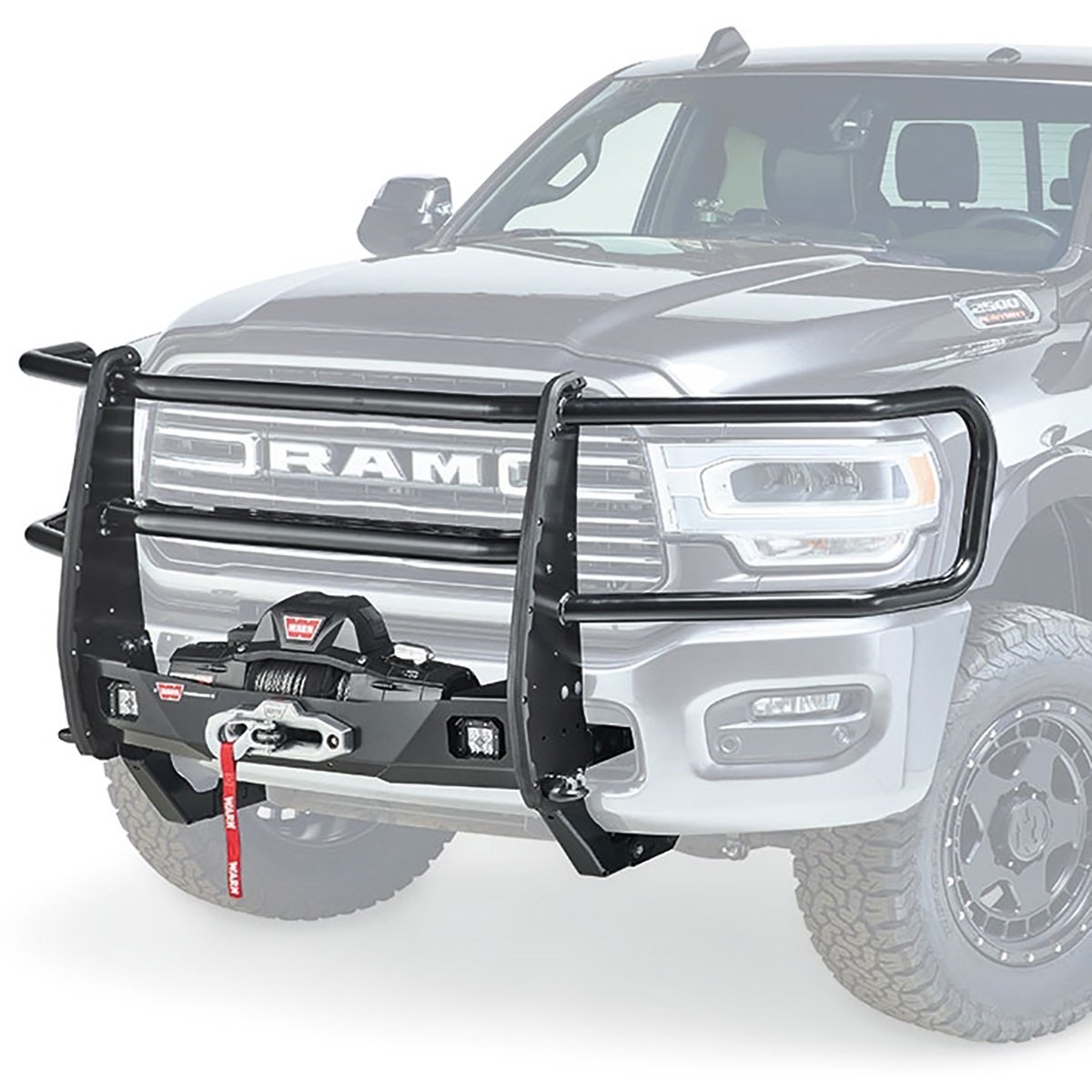 Trans4mer III Full Grille Guard fits Select Late-Model RAM HD Pickup Trucks