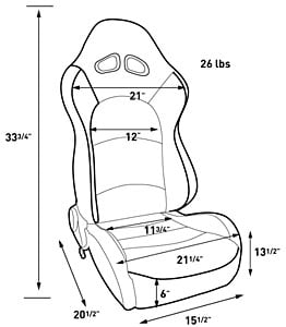 Evolution 1616 Seat Black Velour/Black Vinyl Trim