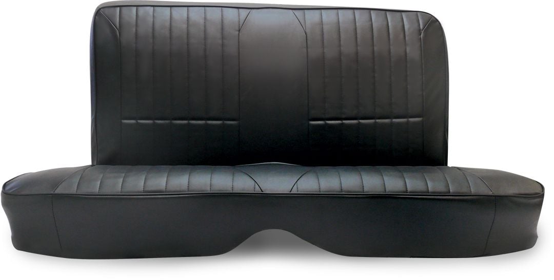 Elite Rear Seat Cover 1965-1967 Ford Mustang Coupe [Black Vinyl]