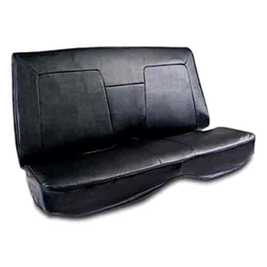 Rally Rear Seat Cover Mustang 67-70 Fastback Black Vinyl