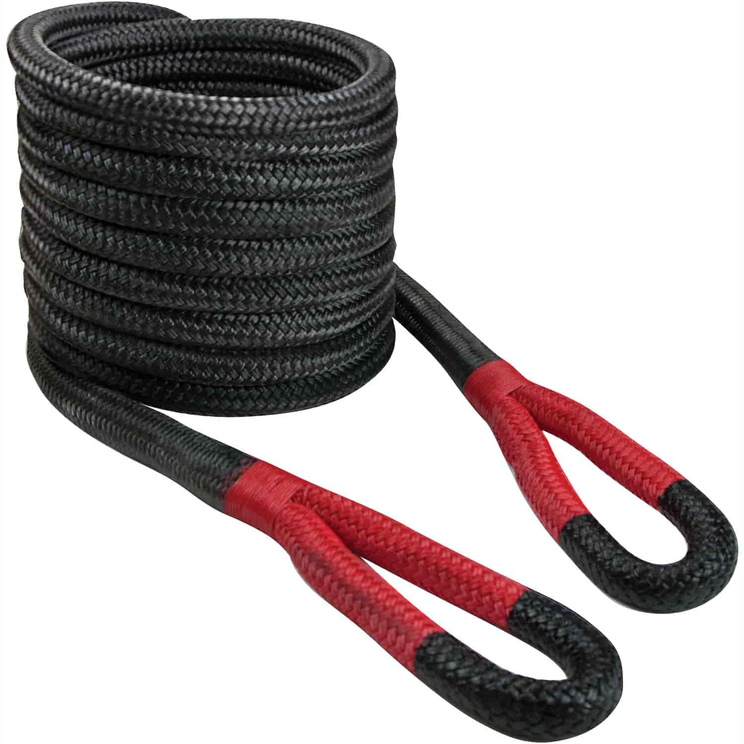 Recovery Rope 7/8" X 30' Black Rope with Red Eyes