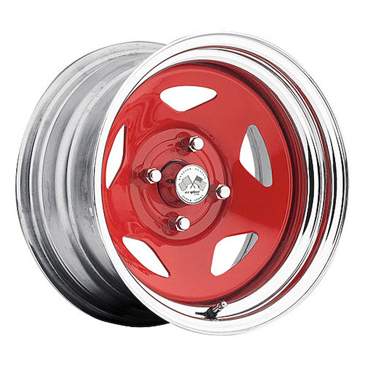 CHROME STAR FWD DRIFTER RED 15 x 8 4 x 100 Bolt Circle 45 Back Spacing 0 offset 266 Center Bore 1400 lbs Load Rating