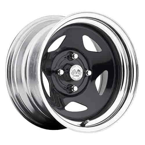 CHROME STAR FWD DRIFTER BLACK 15 x 8 4 x 100 Bolt Circle 45 Back Spacing 0 offset 266 Center Bore 1400 lbs Load Rating