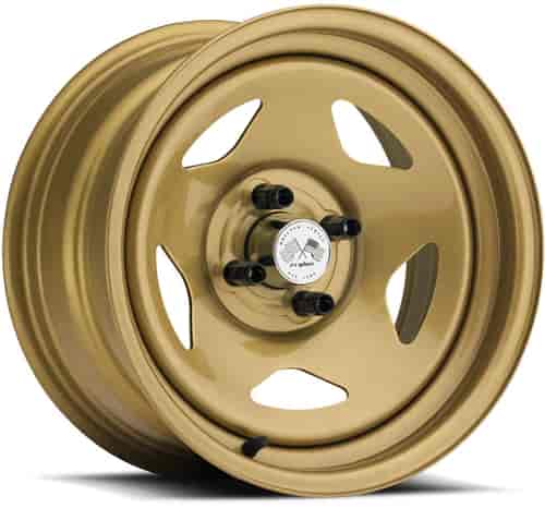 PAINTED STAR FWD DRIFTER GOLD 15 x 8 5 x 45 Bolt Circle 5 Back Spacing +16 offset 266 Center Bore 1400 lbs Load Rating