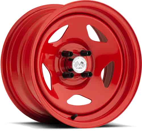PAINTED STAR FWD DRIFTER RED 15 x 7 4 x 45 Bolt Circle 4.25 Back Spacing +12 offset 266 Center Bore 1400 lbs Load Rating