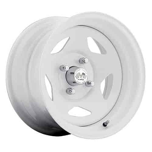 PAINTED STAR FWD DRIFTER WHITE 15 x 8 5 x 45 Bolt Circle 5 Back Spacing +16 offset 266 Center Bore 1400 lbs Load Rating