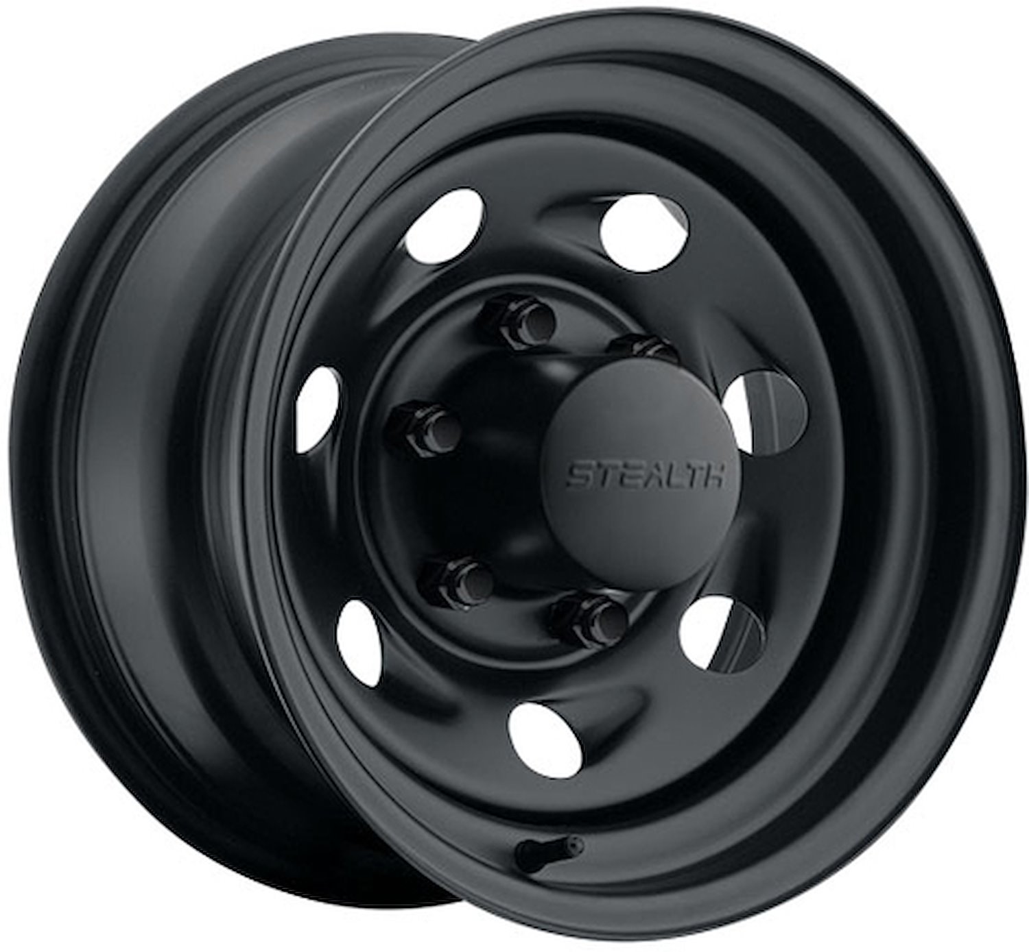 STEALTH BLACK VORTEC 15 x 10 6 x 55 Bolt Circle 4 Back Spacing 38 offset 428 Center Bore 1500 lbs Load Rating
