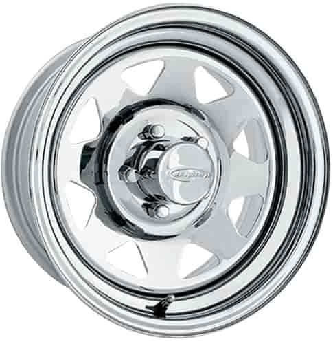 Chrome 8 Spoke Wheel (Series 75) Size: 14" x 7"