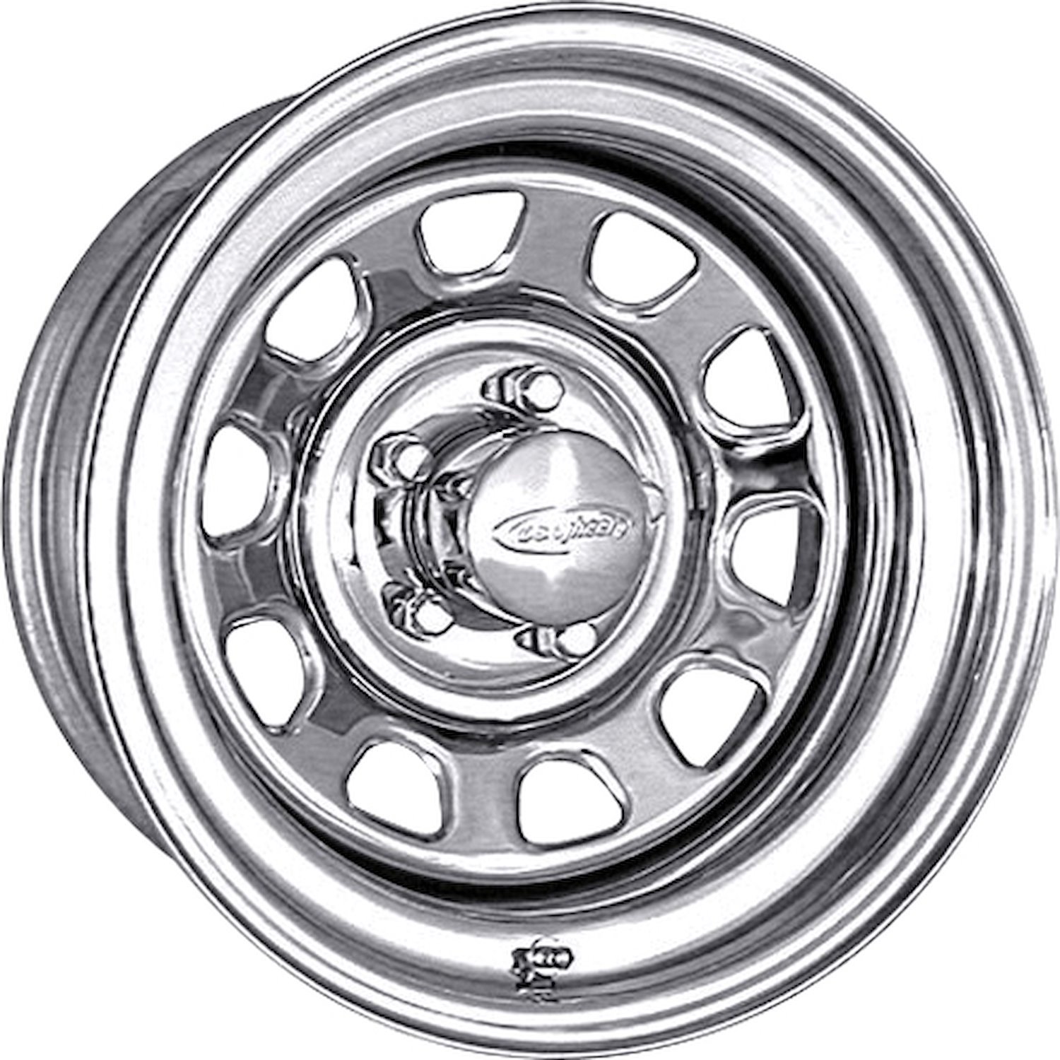 CHROME DAYTONA 15 x 8 5 x 55 Bolt Circle 4 Back Spacing 13 offset 428 Center Bore 1500 lbs Load Rating