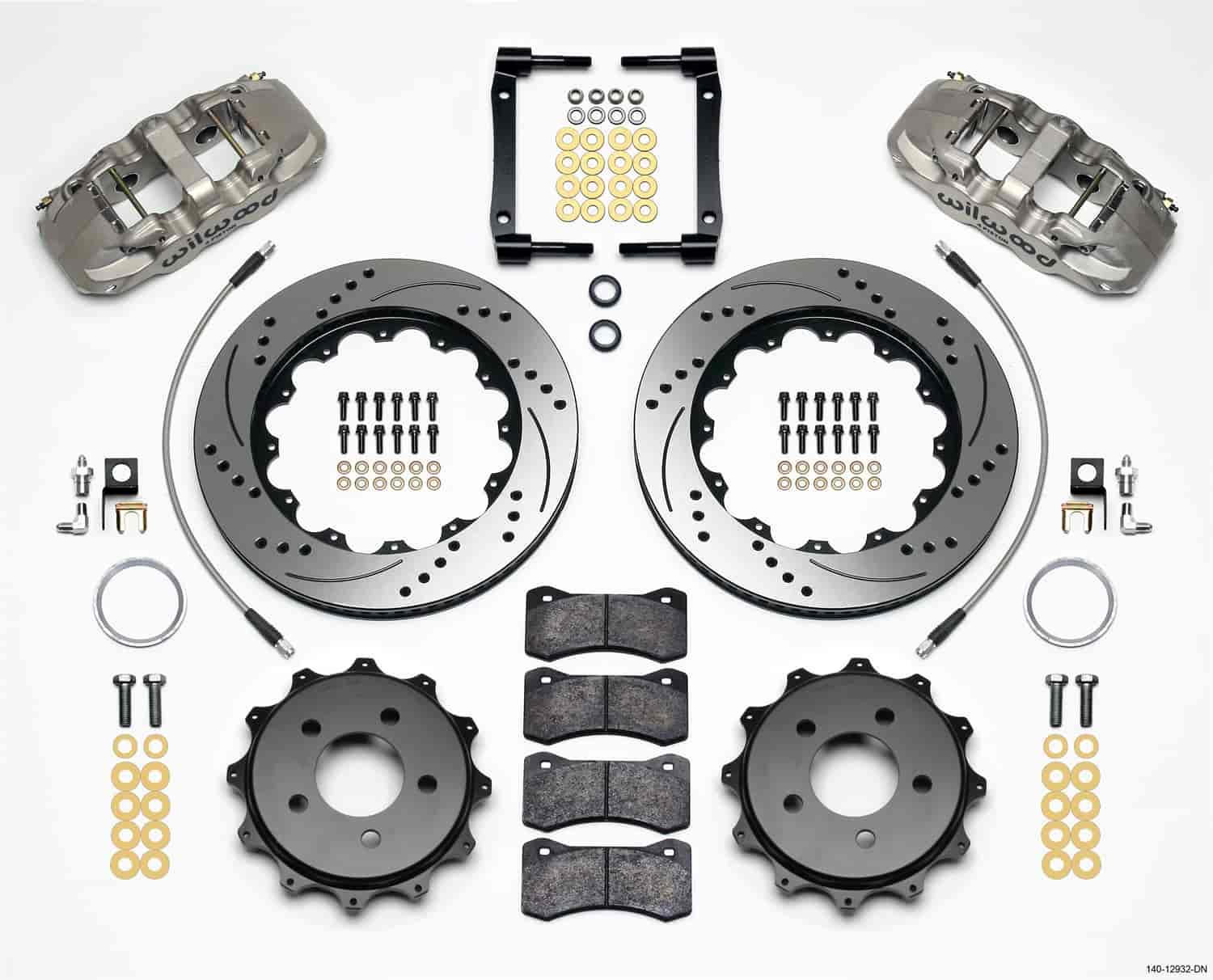 AERO4 Big Brake Rear Brake Kit for OE Parking Brake 2008-2009 Pontiac G8