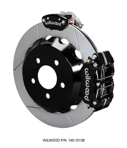 Dynapro Low-Profile Radial-MC4 Rear Parking Brake Kit Rear End Axle: 1994-2004/2015-Up Ford Mustang Spindle/IRS