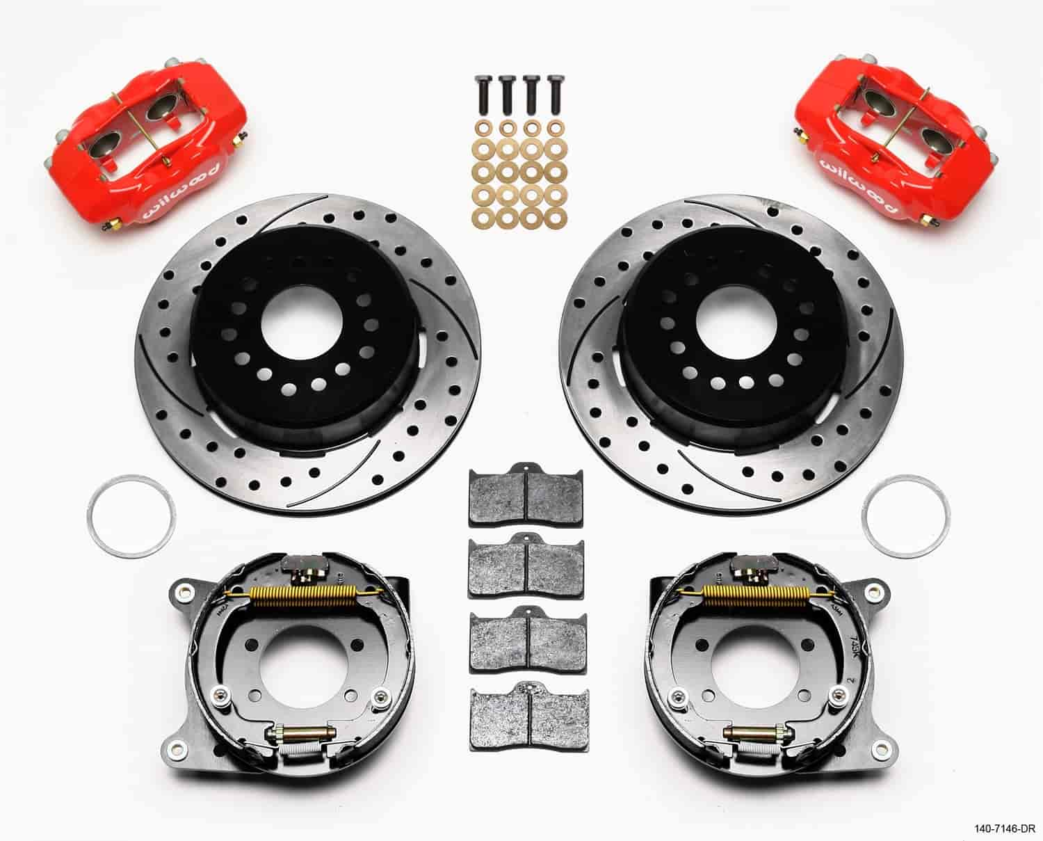 Forged Dynalite Rear Parking Brake Kit 8.8 Ford