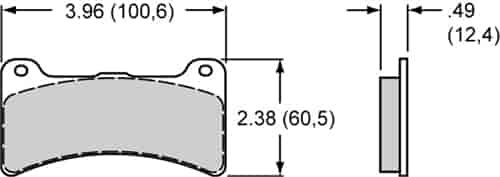 BP-40 Brake Pads Calipers: DPC56, Dynapro
