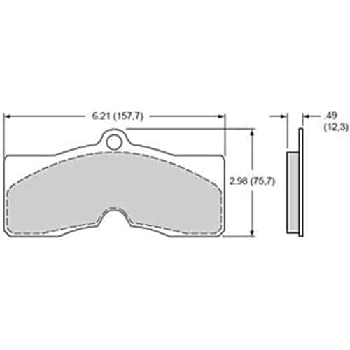 Polymatrix Q Brake Pads Calipers: Wilwood D8-4, OEM - GM D8 Type