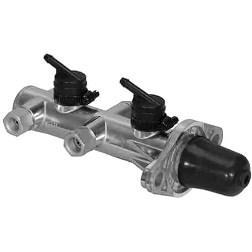Compact Remote Tandem Master Cylinder, 1 in. Bore [Ball Burnished (Polished) Finish]