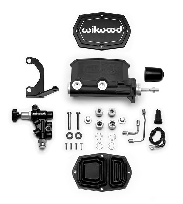 Compact Tandem Master Cylinder, 7/8 in. Bore - Black E-Coat Finish