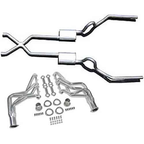 Street-Pro Crossmember-Back Exhaust with Headers 1964-72 GM A-Body with Small Block Chevy Includes: