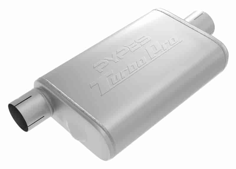 Turbo Pro Muffler Offset/Center [2 1/2 in. Inlet & Outlet]