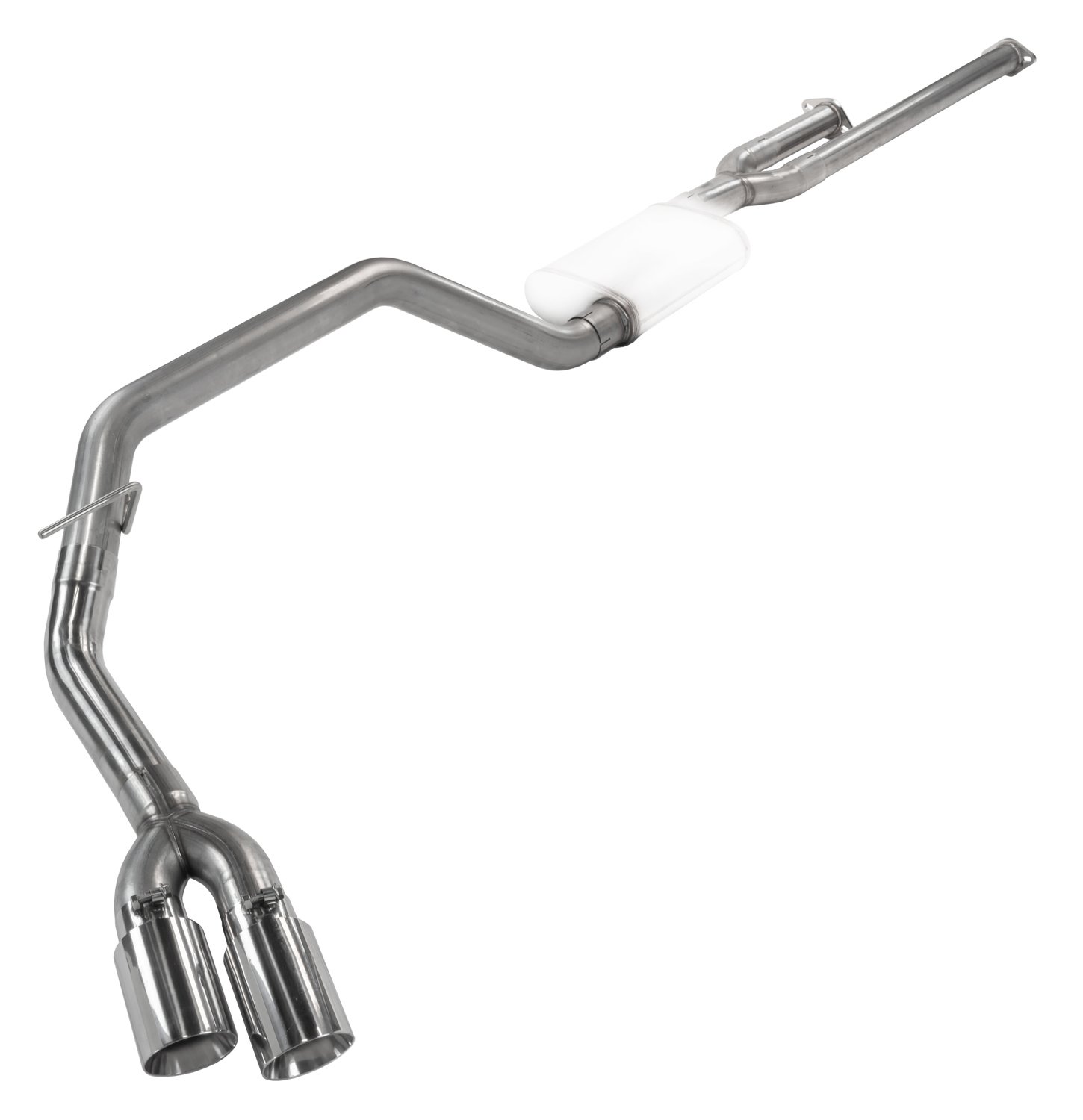STT10 No Muffler Cat-Back Exhaust System for 2014-2020 Toyota Tundra [Polished Tip]